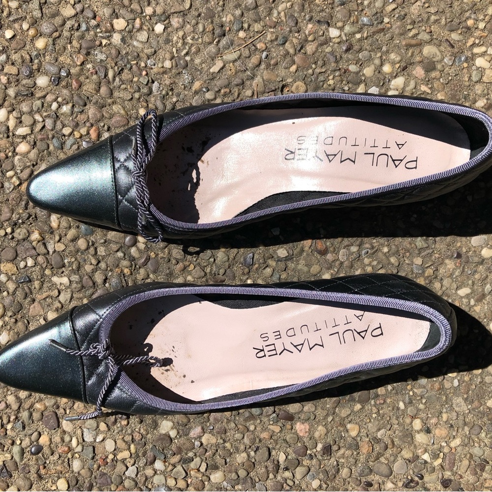 Paul Mayer kitten heel shoe